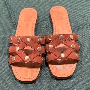 Vince Camuto Tan Studded Women's Sandals